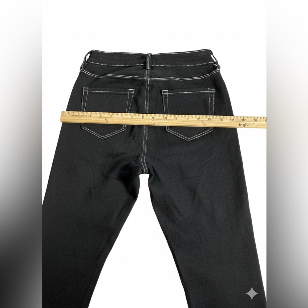 🖤 PacSun High-Rise Black Contrast Stitch Skinny Jeans - Picture 4 of 10